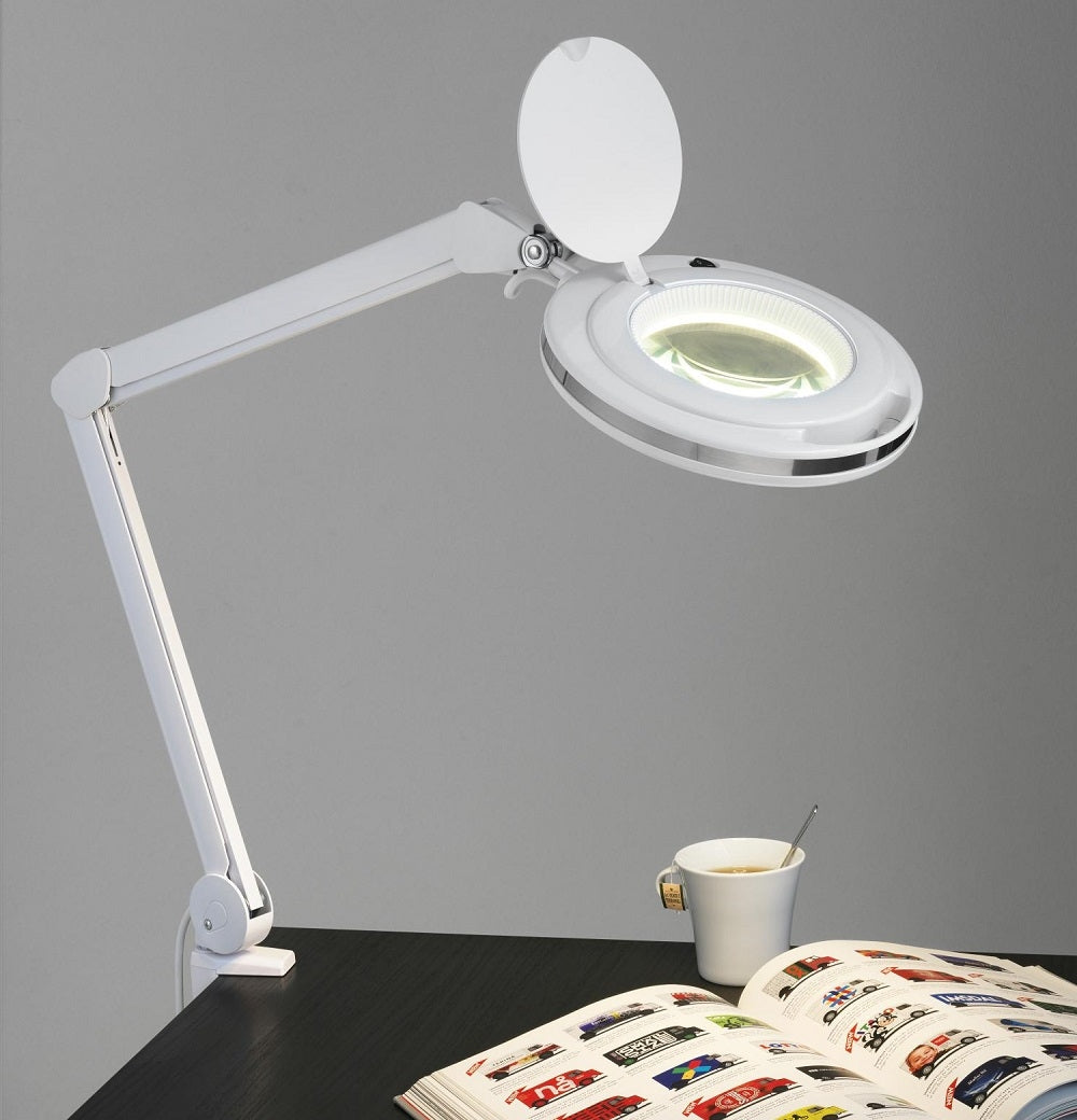 MAGNI Bordlampe Magnifying large hvid