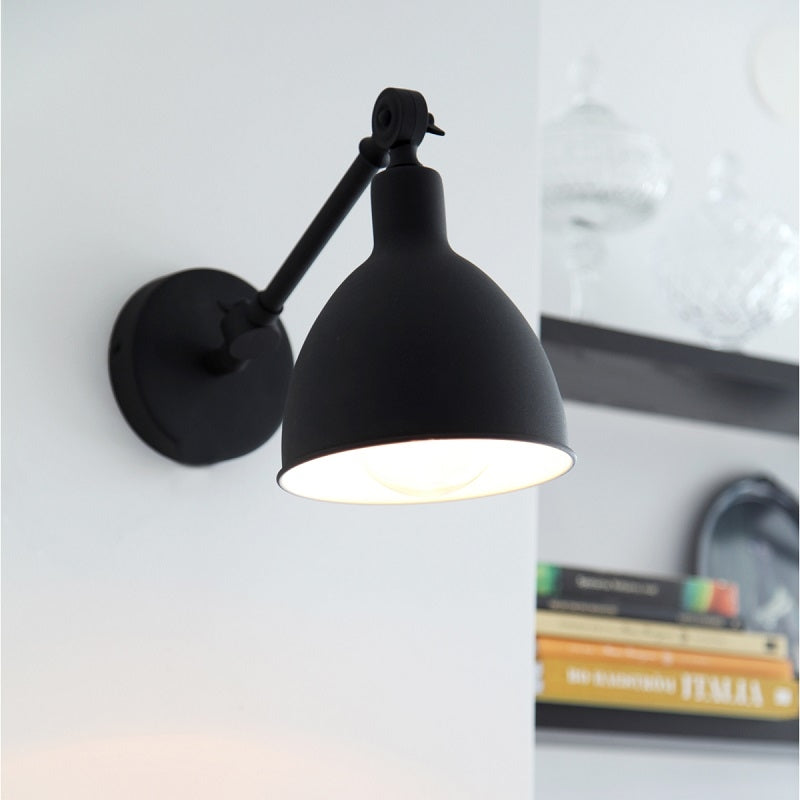 Bazar Mini Væglampe, E27, sandsort