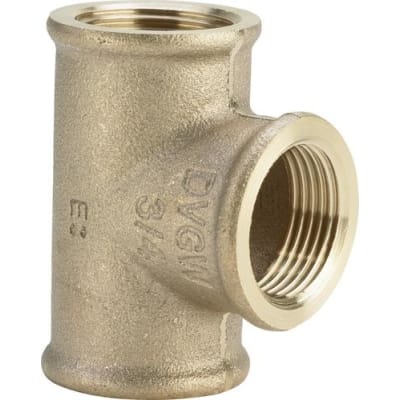 3/4" x 1/2" x 3/4" Tee Rødgods Silicium Bronze