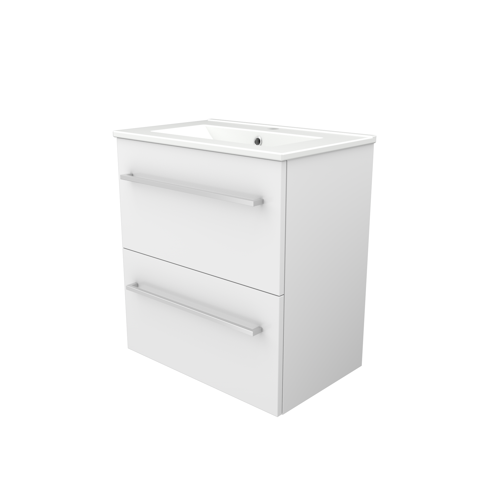 Sanibell Basicline kompakt møbelsæt 81x39,5cm hvid højglans