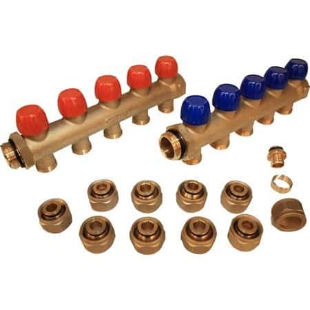 1" Wavin 5 vejs fordeler t/20 mm