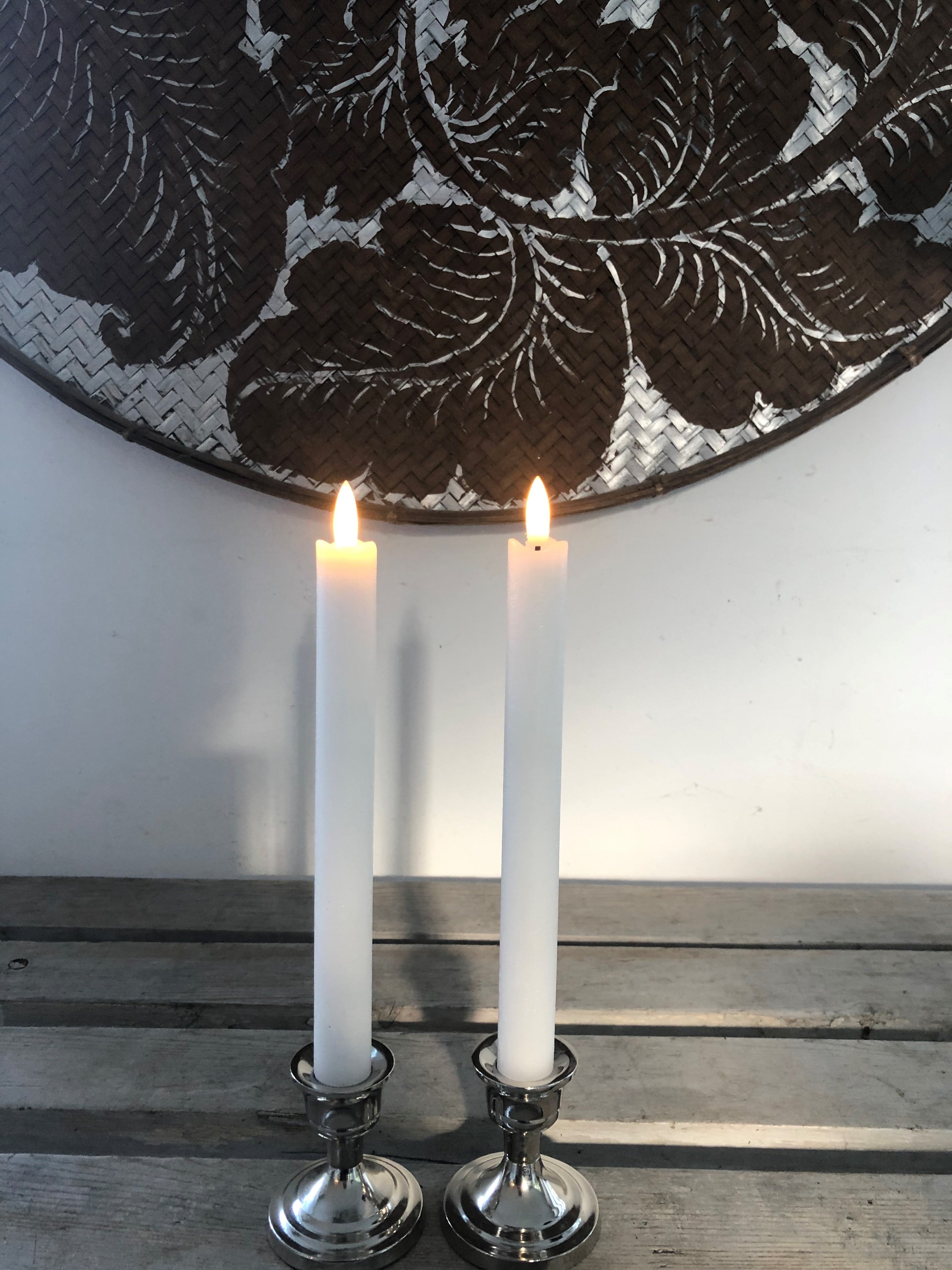 3D Kronelys (2 stk på 25 cm)