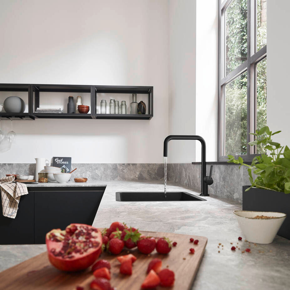 Hansgrohe Talis M54 køkkenarmatur 220 U 1jet, mat sort