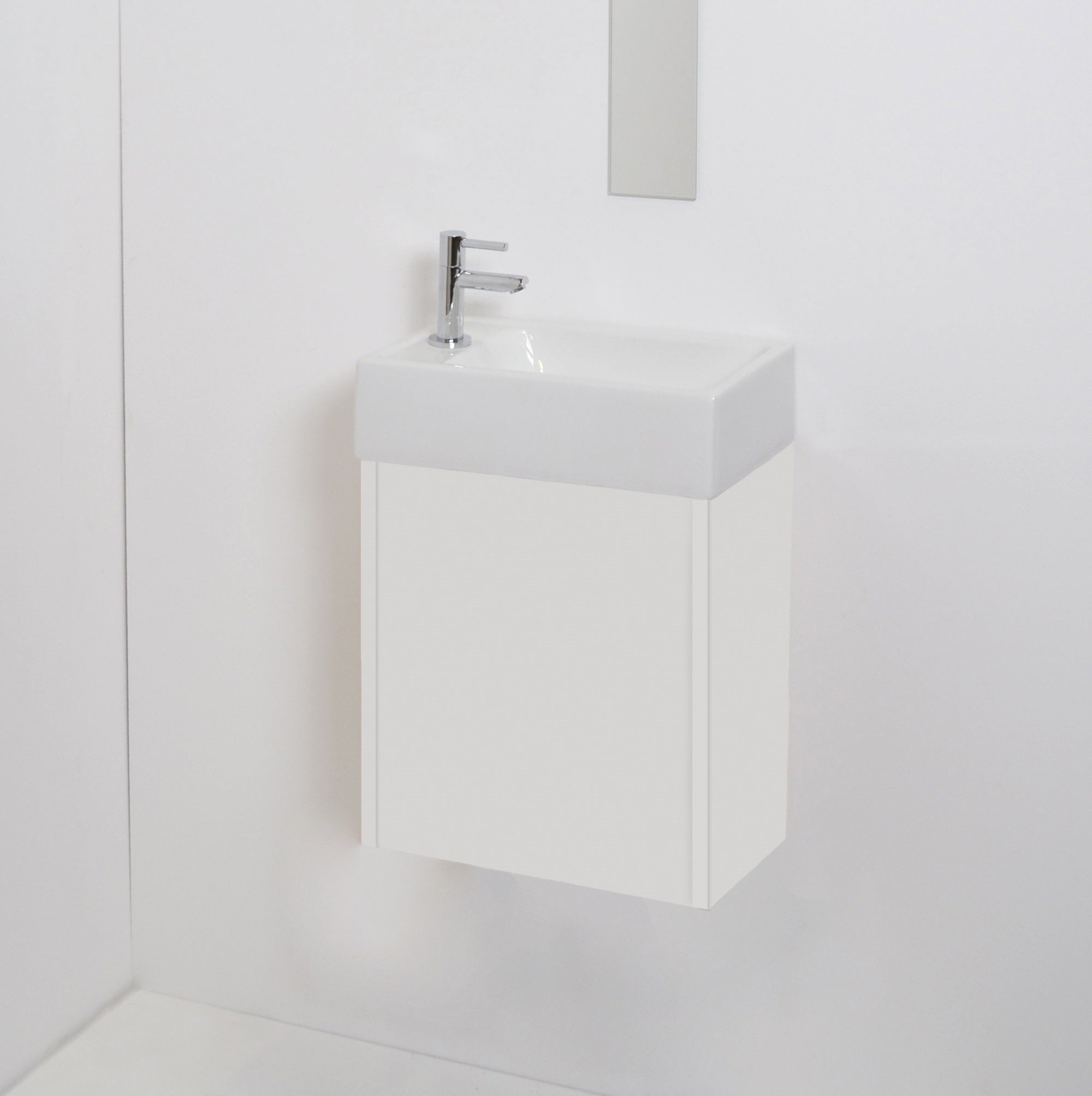 Sanibell Proline håndvask 40x23x10cm med hanehul til venstre