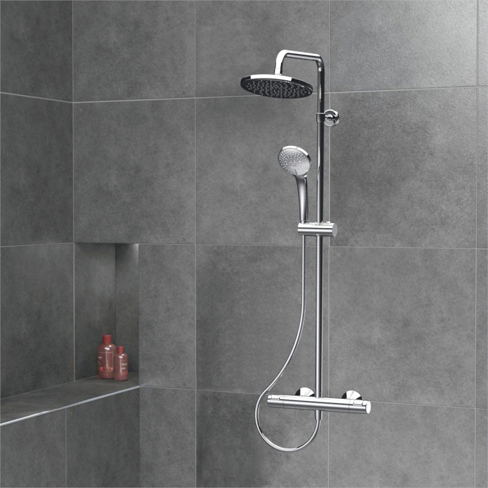 Børma Idealrain Ceratherm T25 brusesystem, krom