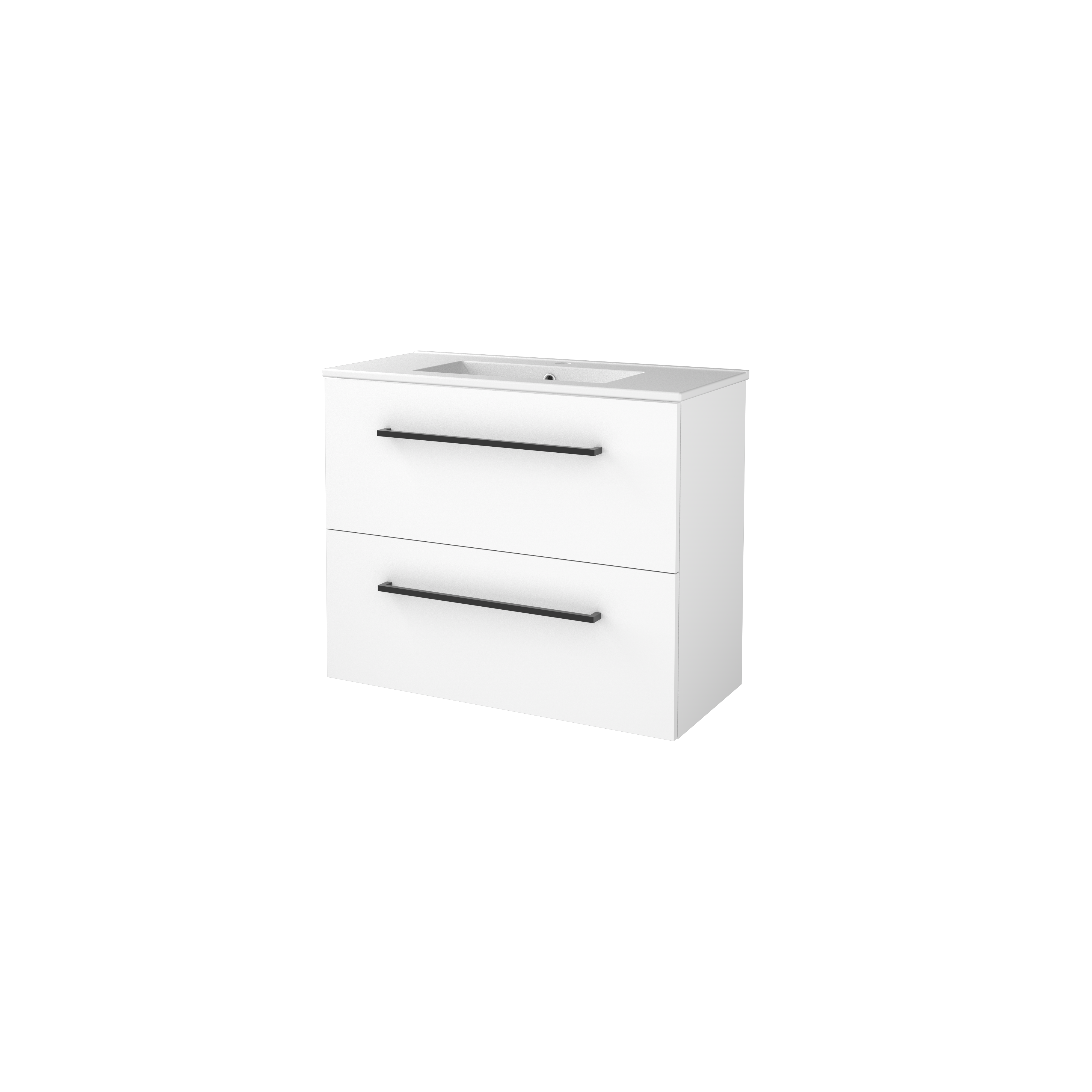 Sanibell Basicline kompakt møbelsæt 81x39,5cm hvid højglans