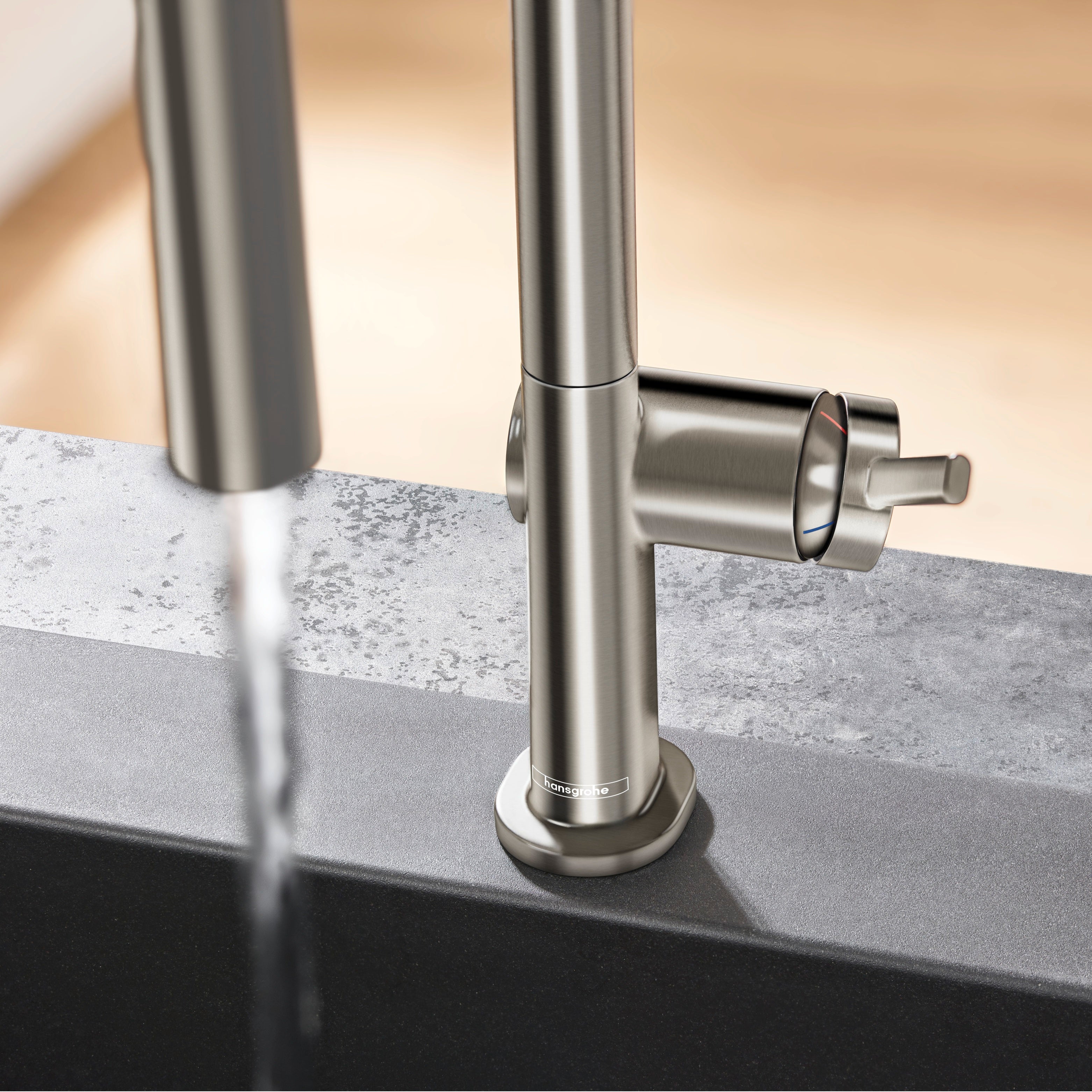 Hansgrohe Talis M54 køkkenarmatur 210 2jet med udtræk, steel