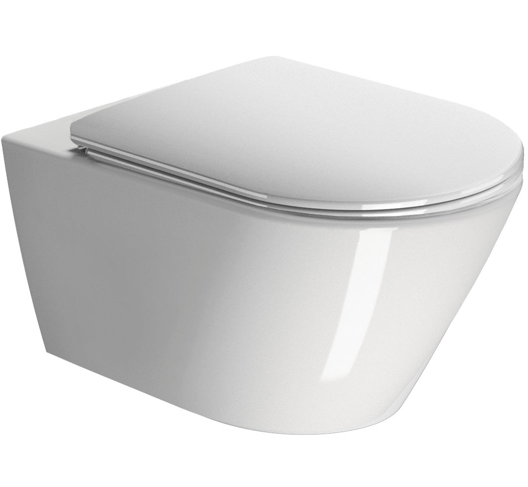 GSI Kube X vægtoilet 55x36cm med Genius flush skylleteknik