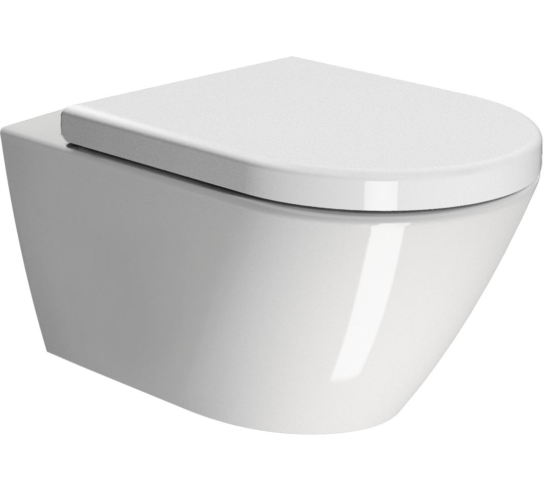 GSI Kube X vægtoilet 55x35cm med swirlflush og skjult montering
