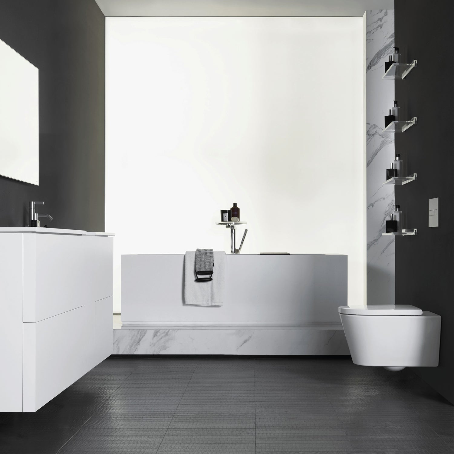 Kartell Laufen hængeskål Rimless sampak med softclose sæde