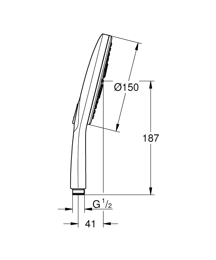 Rainshower SmartActive 130 - 3 spray håndbruser