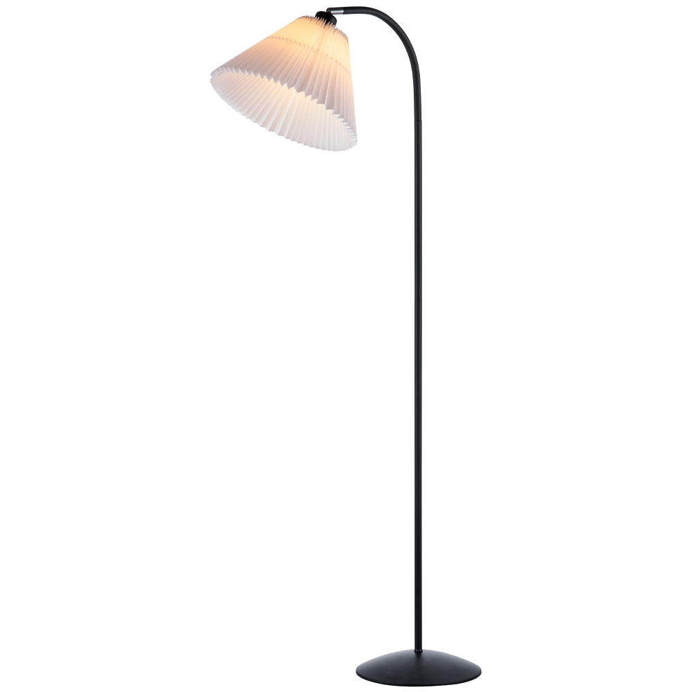 MEDINA Gulvlampe hvid/sort