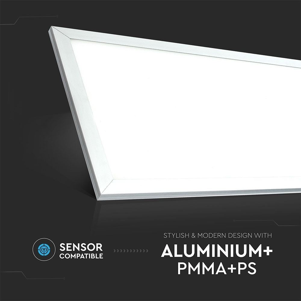 V-Tac LED Panel 120x30 - 29W, hvid kant, erstatter 150W, 3480lm, RA80