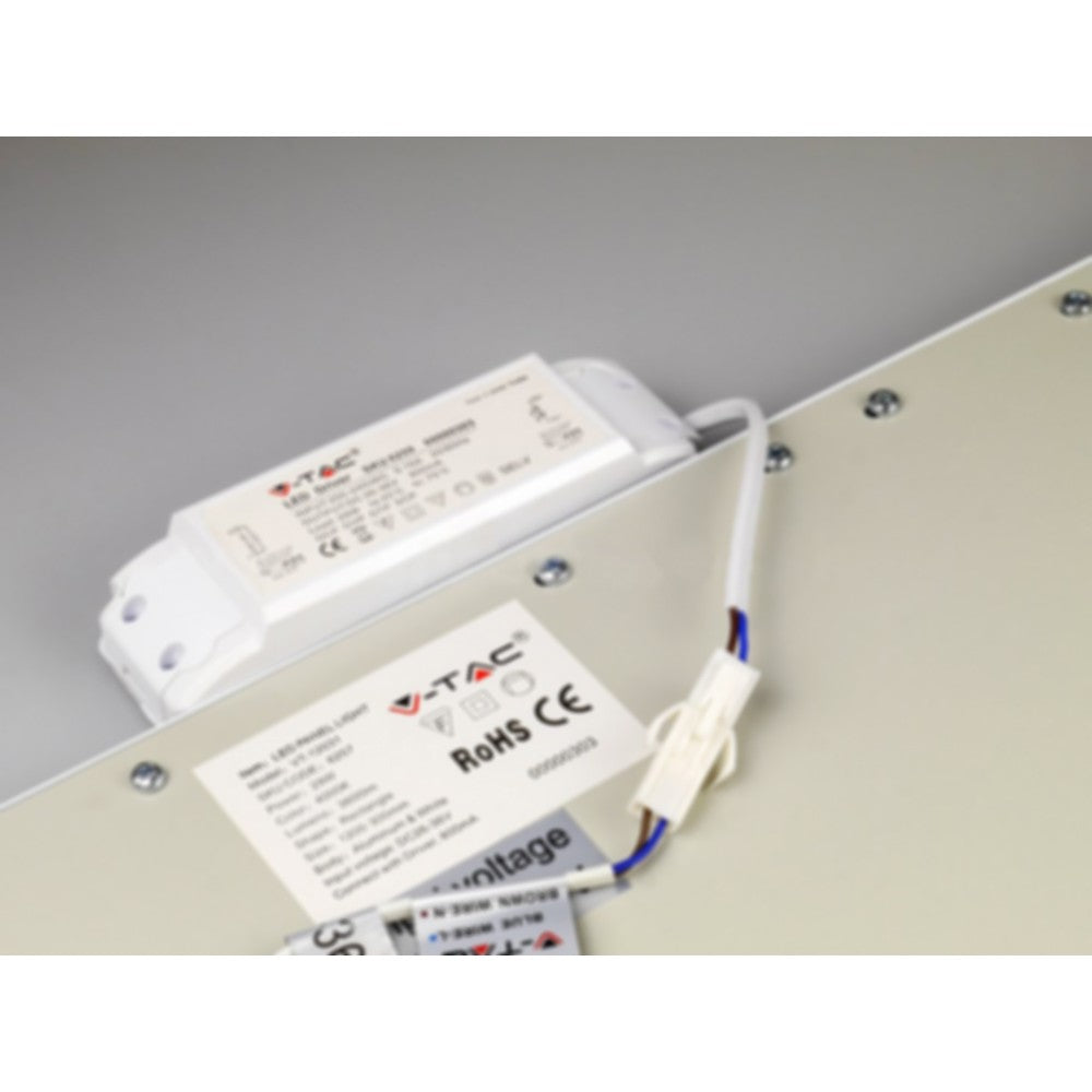 V-Tac LED Panel 120x30 - 29W, hvid kant, erstatter 150W, 3480lm, RA80