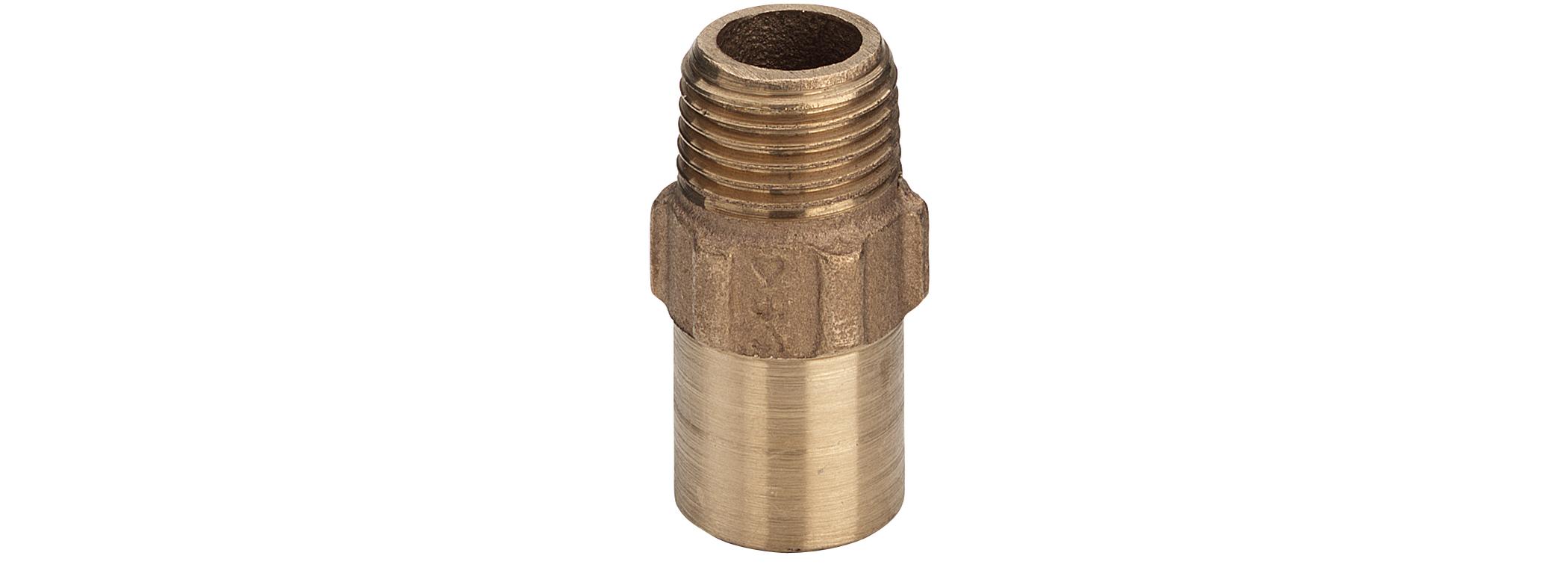 22 mm x 3/4" Lodde overgang nippel/nippel