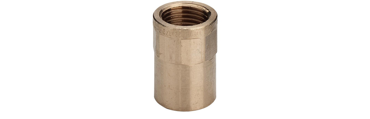 28 mm x 3/4" Lodde overgang muffe/muffe