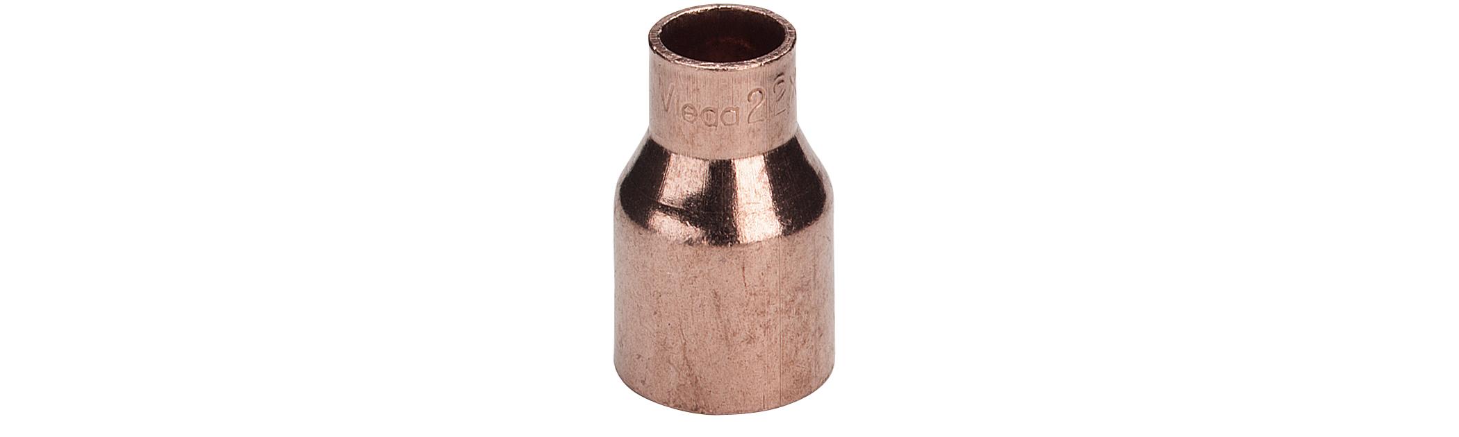22 x 15 mm Lodde reduktion nippel/muffe