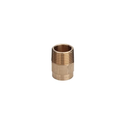 15 mm x 1/2" Lodde overgang muffe/nippel