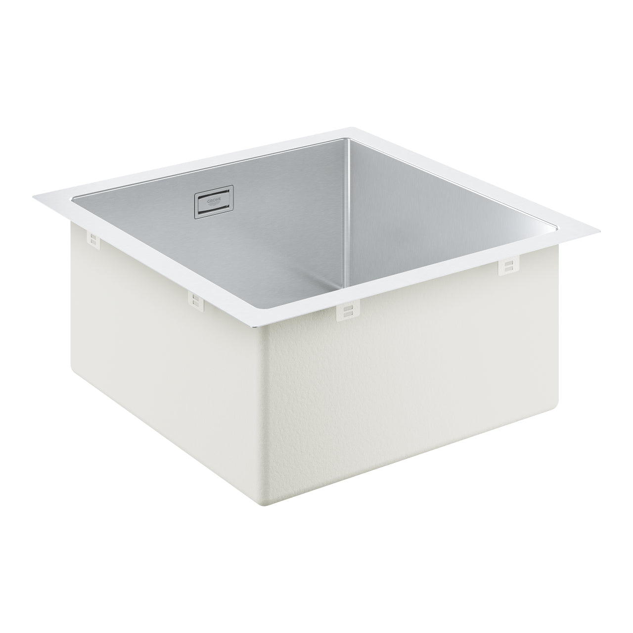 GROHE K700 Rustfri stålvask, under/planlimet/nedfældet 464x464mm