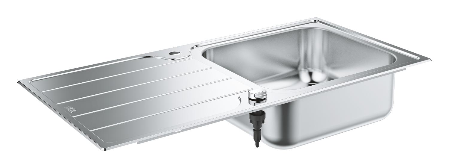 GROHE K500 Køkkenvask, rustfrit stål, nedfæld/planlim, 965x500mm