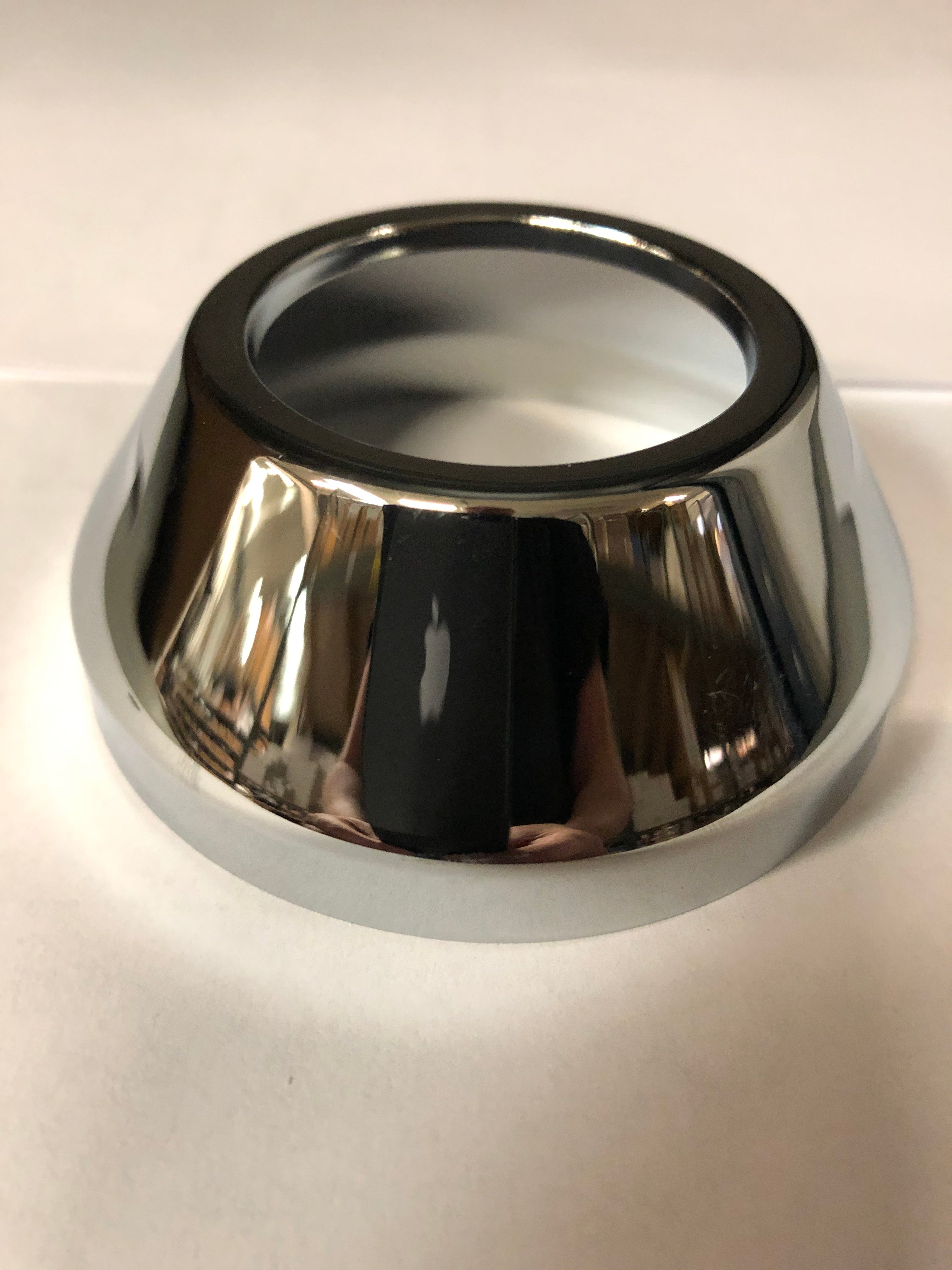 1.1/2" Forkromet roset høj