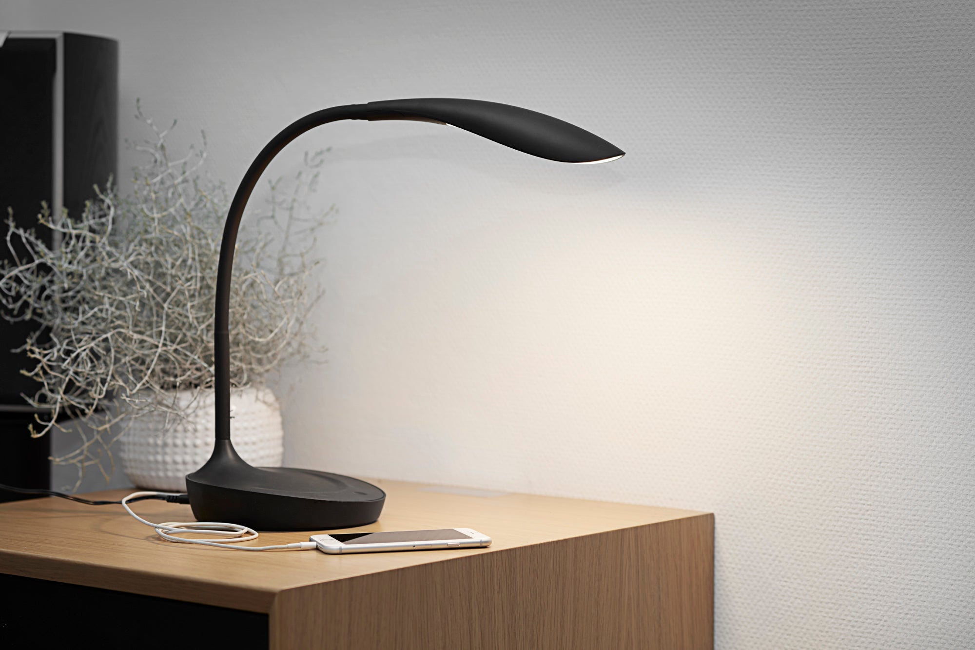 Bordlampe Samba Usb Sort Led