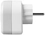 STIKPROP, 1-VEJS MED USB-A/C, JORDET, HVID