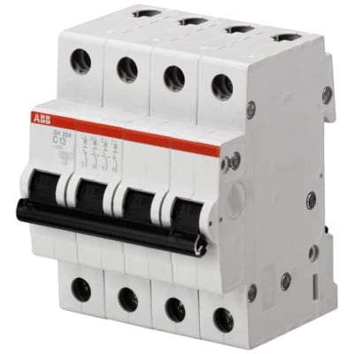 Automatsikring C 10A 4P, SH204-C10