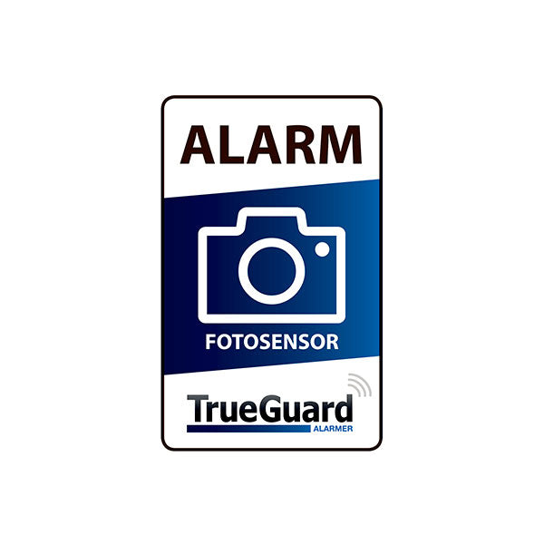 Foto alarm klistermærke, 8 stk., dobbeltsidet t. rude, TrueGuard