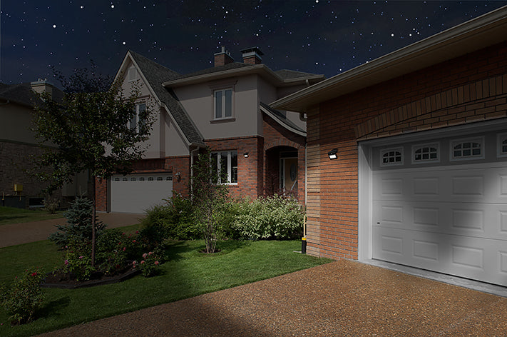 Mylight.Me Walllight 03 Mellem, sort, solcelle, LED 3000K, 400 lm