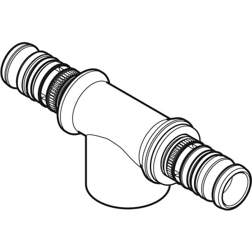 32 mm x 1/2" Pres T-stykke muffe Mepla