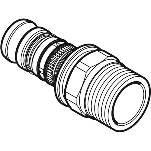 50 mm x 1.1/2" Overgang med nippel Mepla