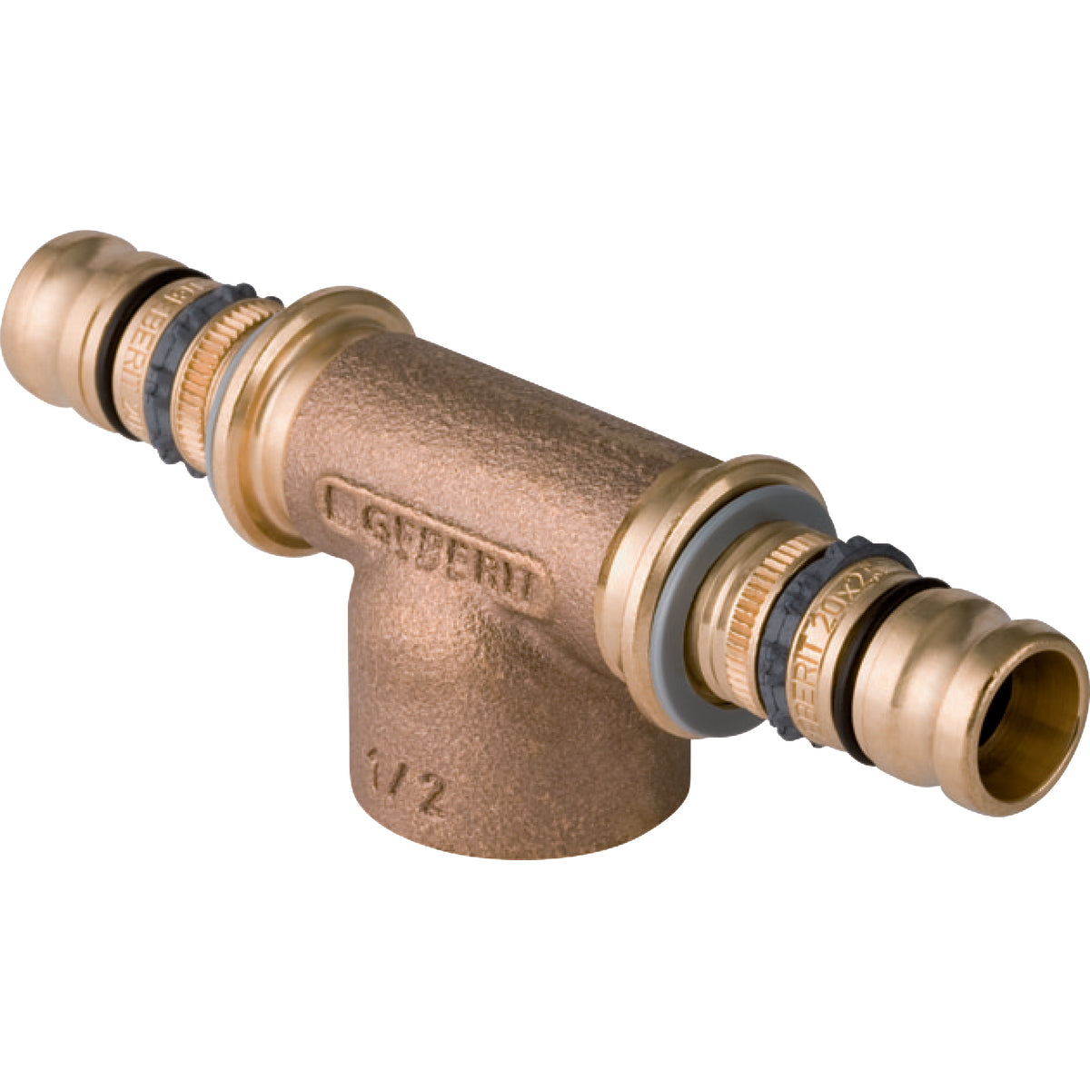 40 mm x 1" Pres T-stykke muffe Mepla