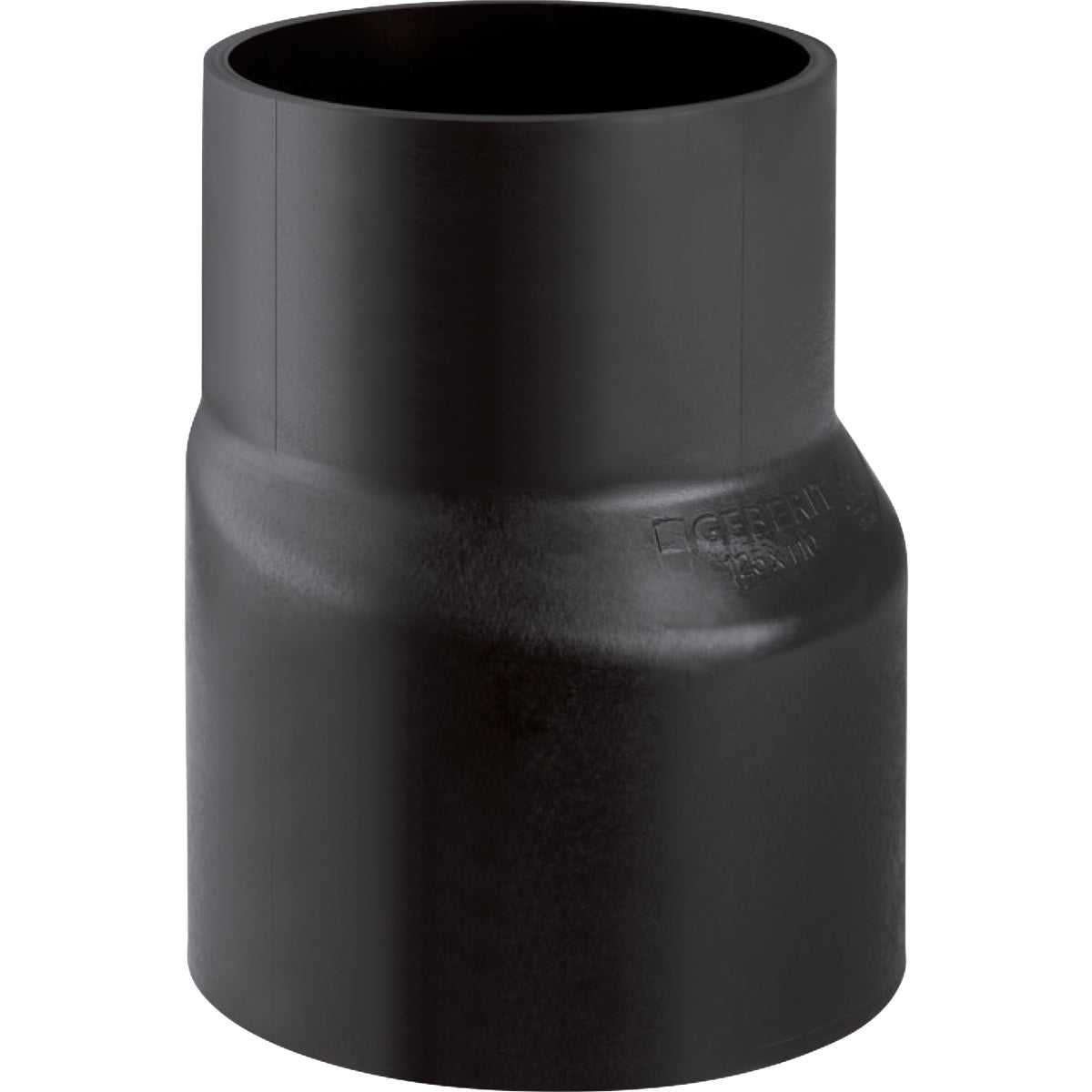 160 x 110 mm Reduktion excentrisk sort PEH Geberit