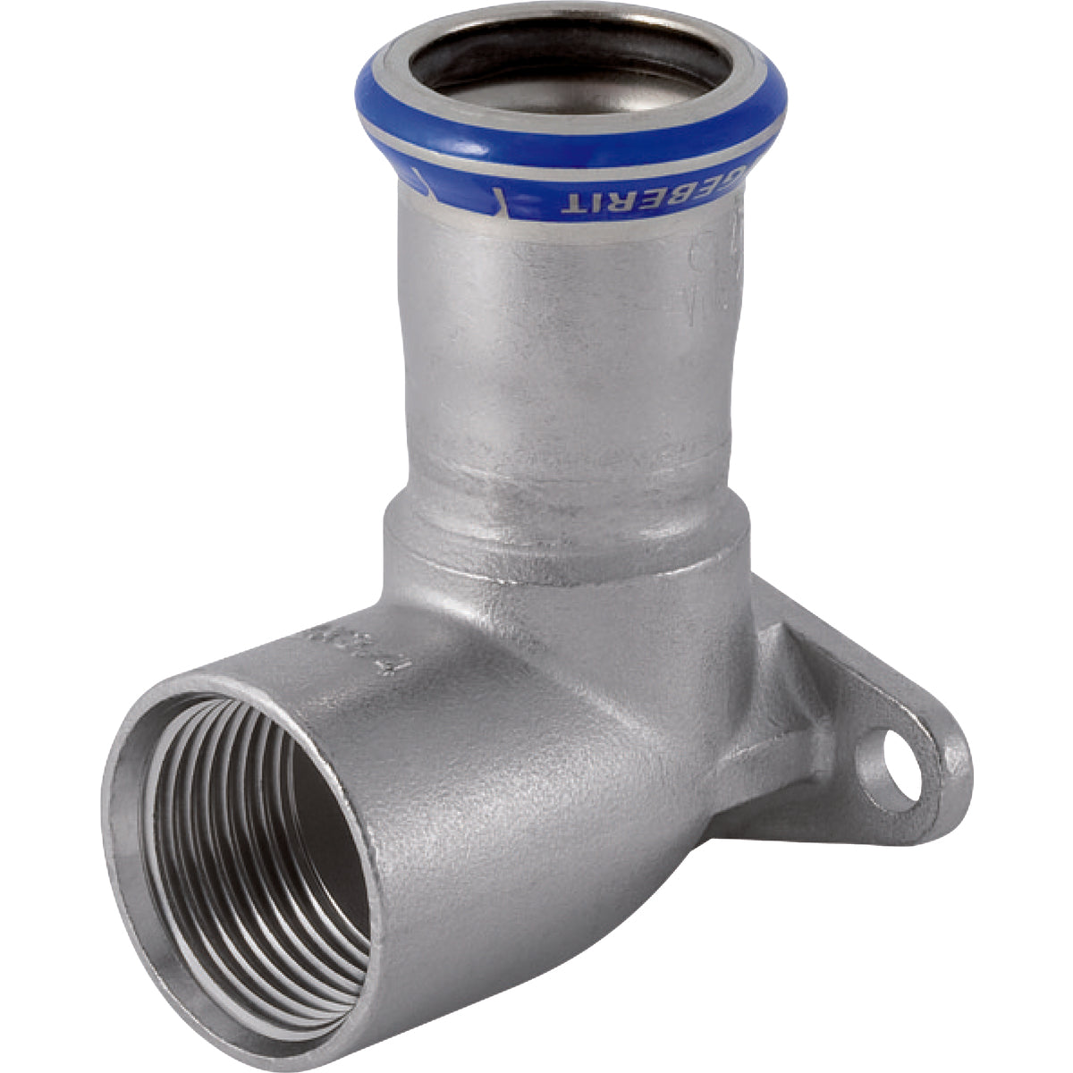 22mm x 3/4" Dækvinkel RF 90° muf/muf Mapress RF