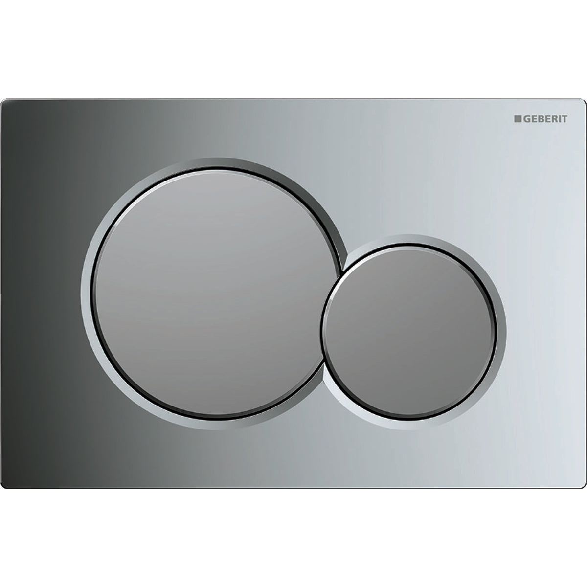 Geberit Sigma 01 betjeningsplade i blank/mat krom