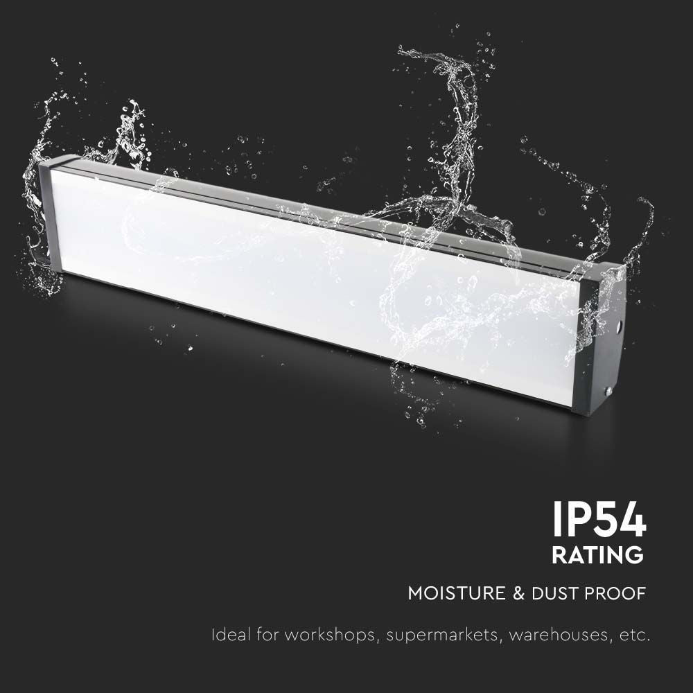 V-Tac 100W LED høj bay Linear - IP54, 87lm/w, 8700lm, RA70, 230V, hvid.