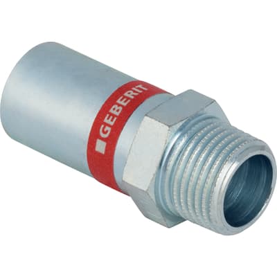 Geberit Mapress FZ Overgang 15mm x 1/2", nippel/nippel