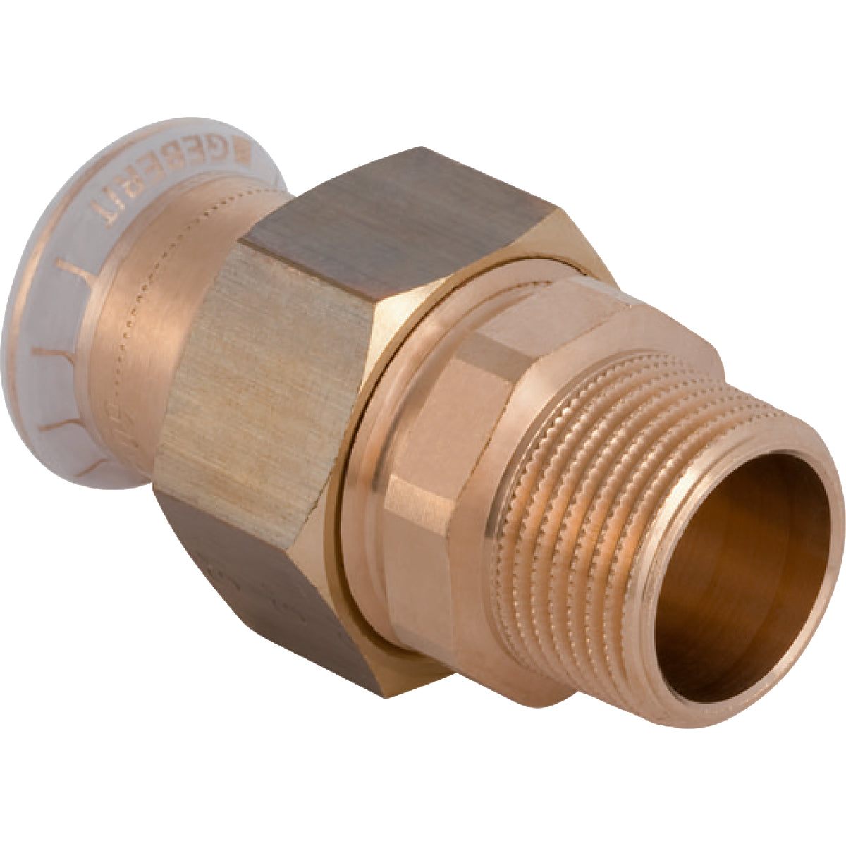 18 mm x 1/2" Forskruning CU muffe/nippel Mapress