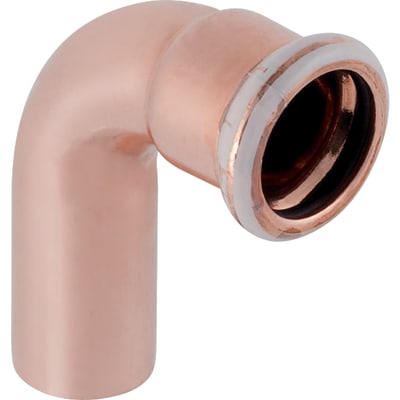 15 mm Bøjning CU 90° muffe/nippel Mapress