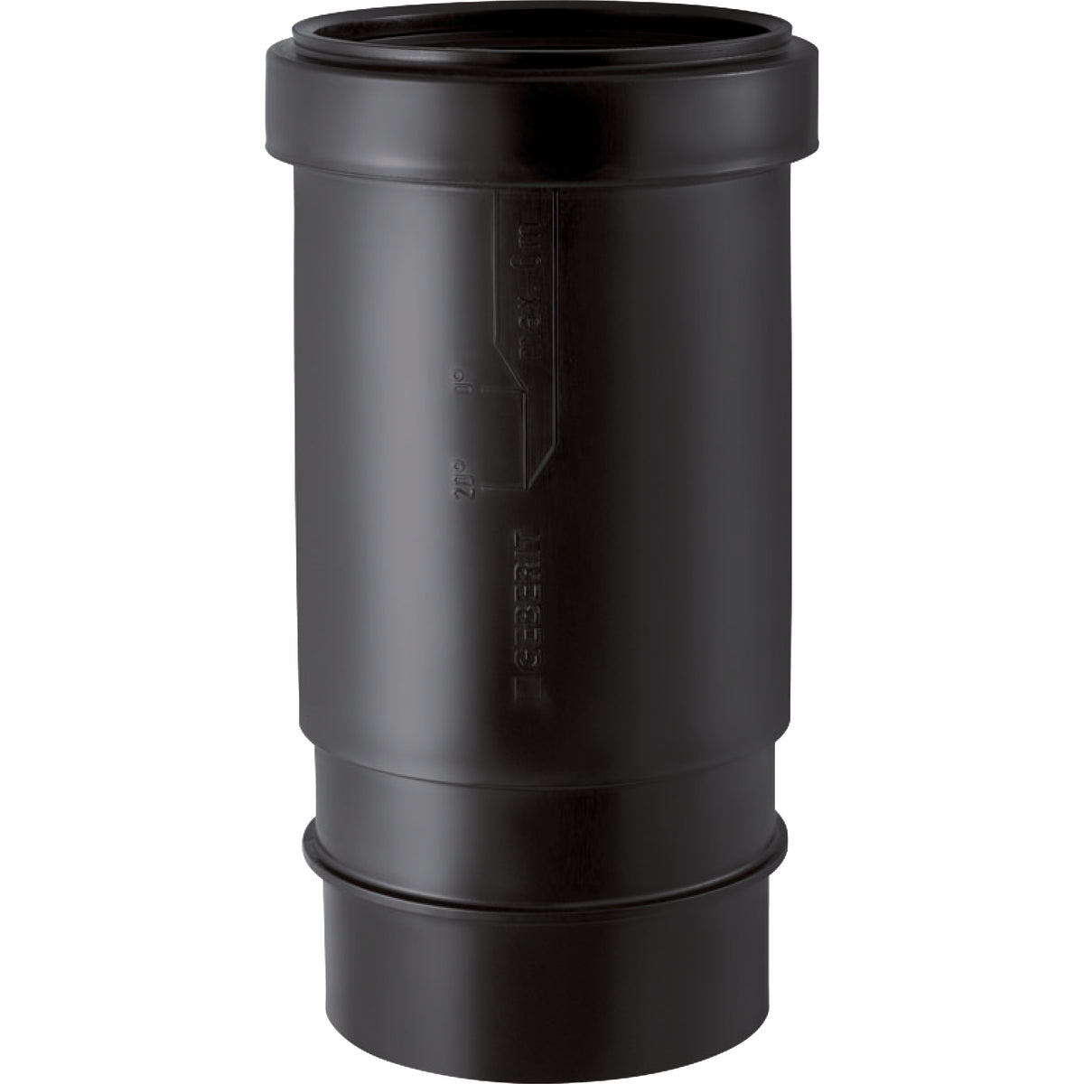 110 mm Langmuffe sort PEH Geberit