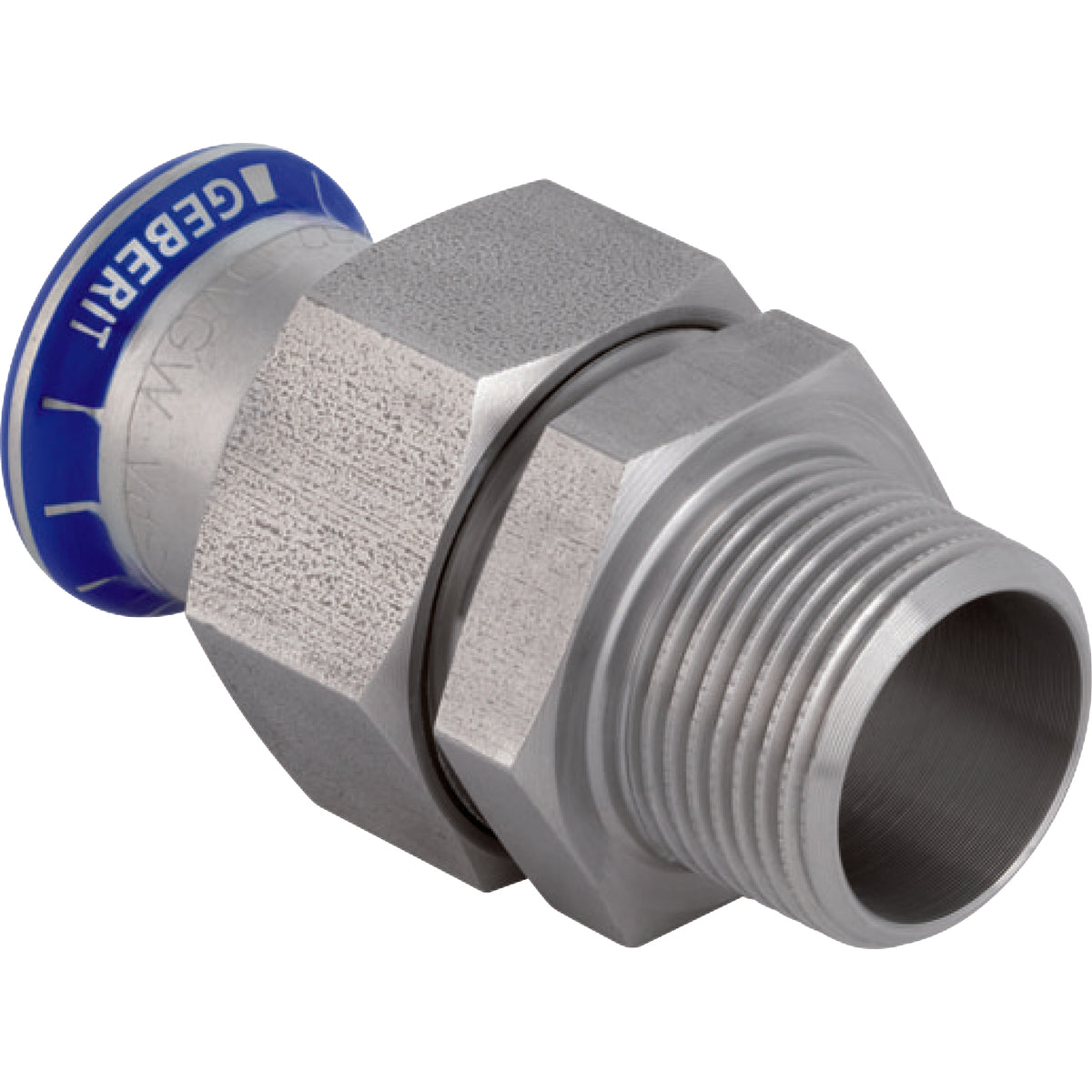 35mm x 1.1/4" union muf/nip Mapress RF/kromnikkel
