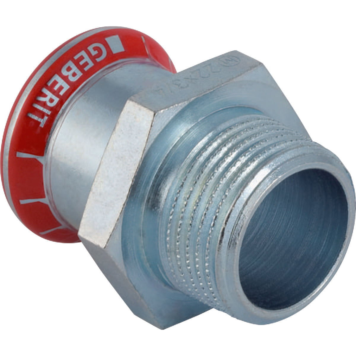 Geberit Mapress FZ Overgang 12mm x 1/2", muffe/nippel