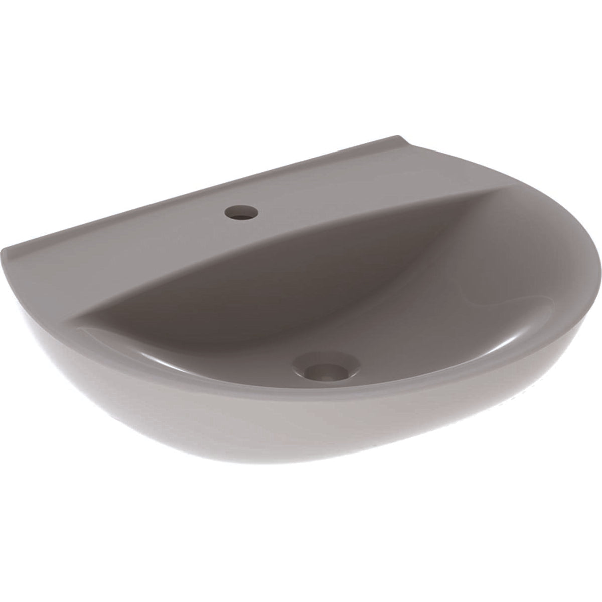Ifö Spira håndvask 60 cm, buet forkant, m/hh u/overløb