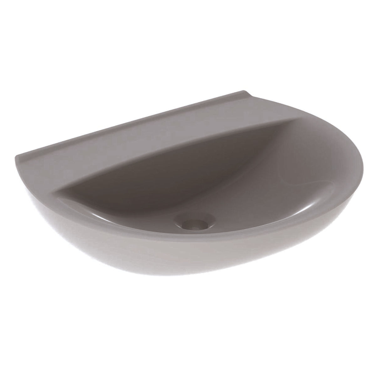 Ifö Spira håndvask 57 cm, buet forkant, u/hh u/overløb