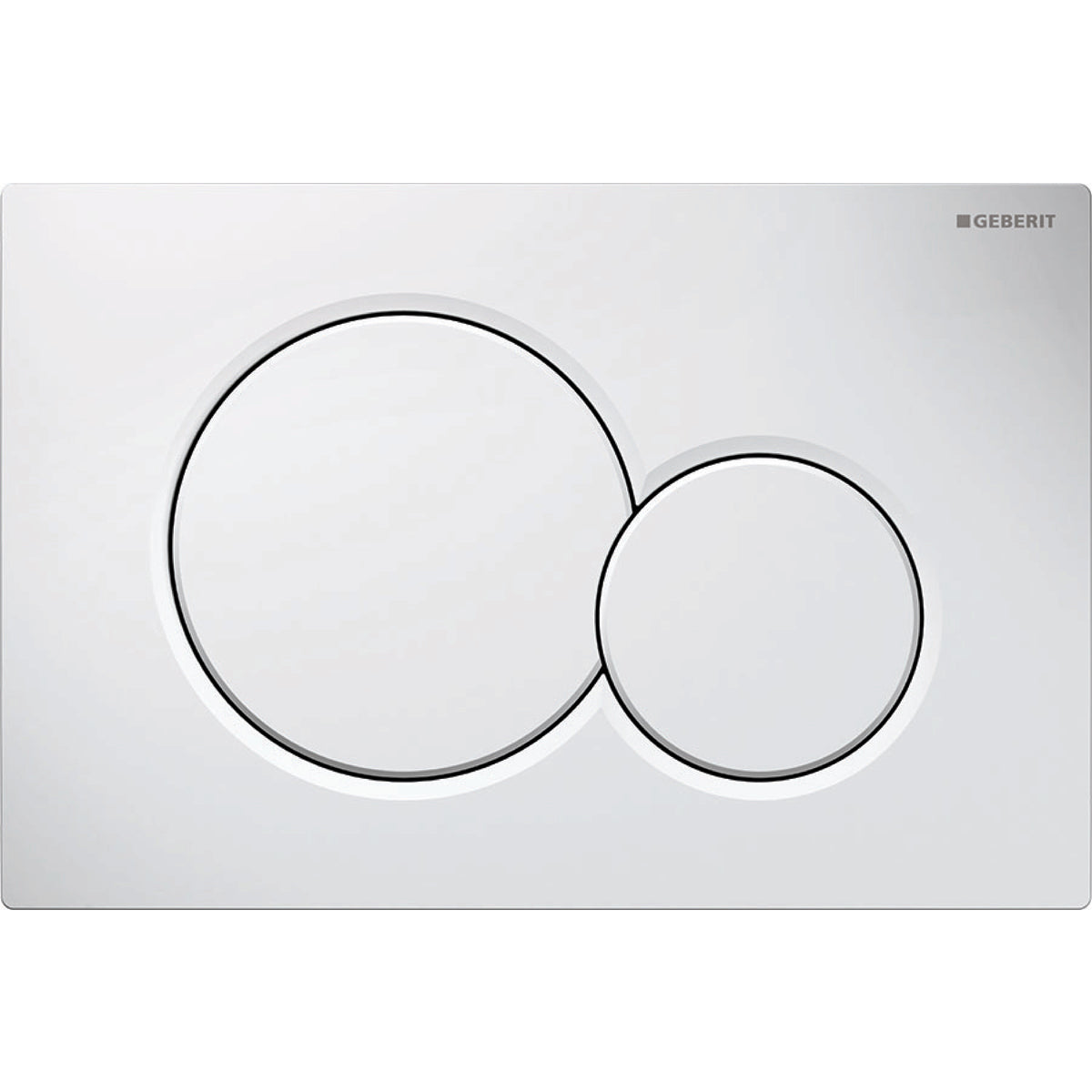 Geberit Sigma 01 betjeningsplade i hvid