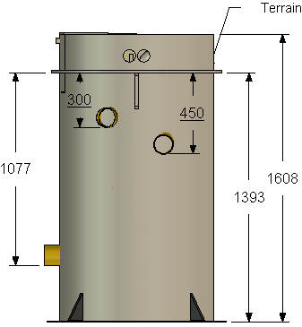 Biokube Pluto 1000 x 1600 mm minirenseanlæg, 5PE, O