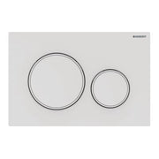 Geberit Sigma 20 betjeningsplade i mat hvid/hvid