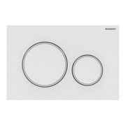 Geberit Sigma 20 betjeningsplade i hvid/mat hvid