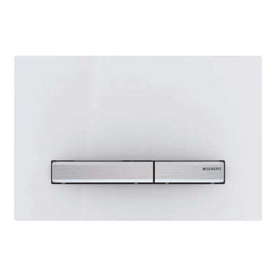 Geberit Sigma 50 betjeningsplade i hvid/krom